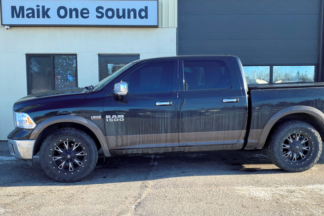 2022 Ram 1500 with professional window tint in North Bay